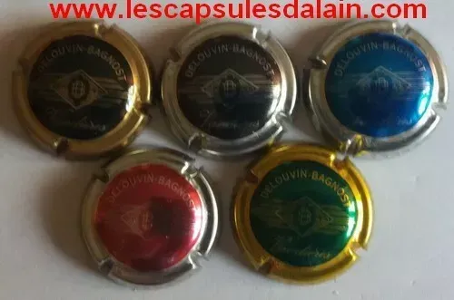 5 BELLES CAPSULES CHAMPAGNE DELOUVIN BAGNOST REF N°1 a 5 NEWS