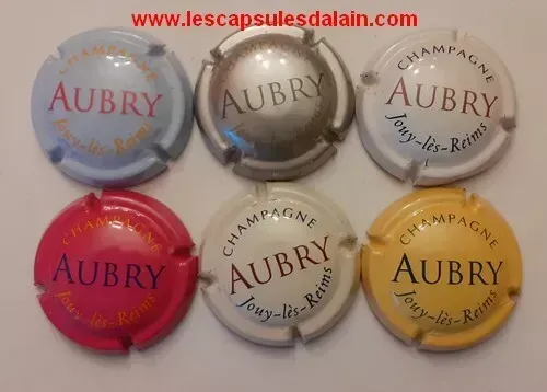 6 BELLES CAPSULES CHAMPAGNE AUBRY REF N°1 a 6 NEWS