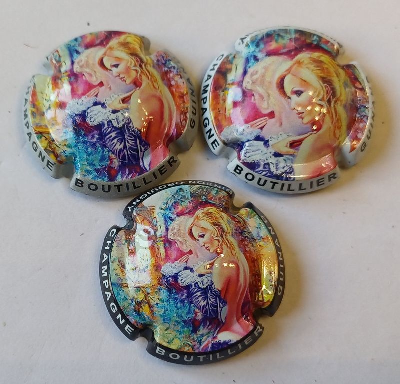3 BELLES CAPSULES CHAMPAGNE BOUTILLIER GUINAND FEMME REF N°5 a 5b NEWS