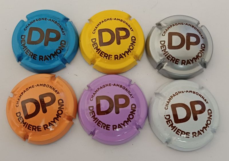 6 BELLES CAPSULES CHAMPAGNE DEMIERE RAYMOND REF N°14 a 14e NEWS