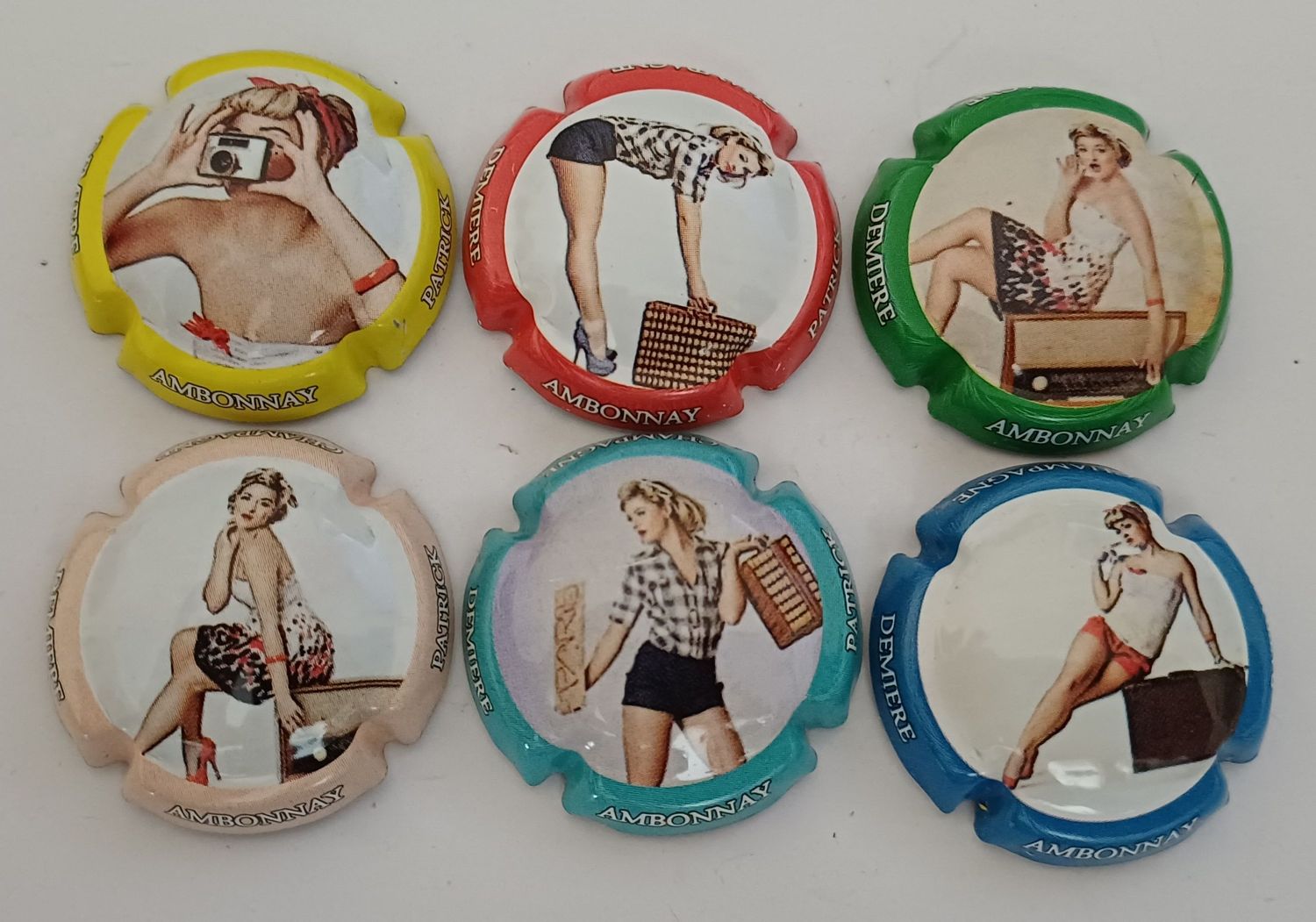 6 BELLES CAPSULES CHAMPAGNE DEMIERE PATRICK REF N°10 a 10e NEWS