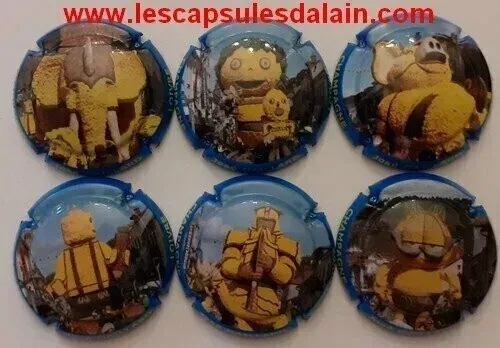 6 BELLES CAPSULES CHAMPAGNE GAILLARD JOSE FETES JONQUILLES REF N° 22 a 22e NEWS