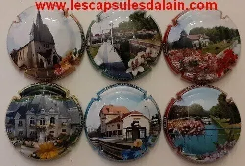 6 BELLES CAPSULES CHAMPAGNE GAILLARD JOSE VILLAGE LOIVRE REF N° 23 a 23e NEWS