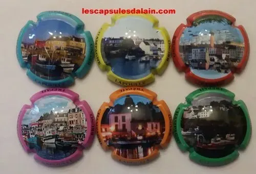 6 BELLES CAPSULES CHAMPAGNE LAPOULLE BRUNO RÉF N°8 a 8e NEWS