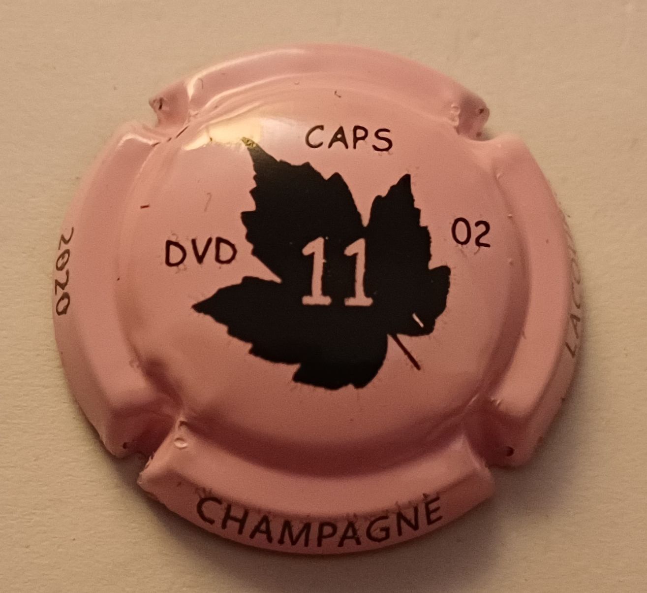 BELLE CAPSULE CHAMPAGNE LACOUR COUVREUR DVDCAP'S 2020 REF N°6b  NEWS