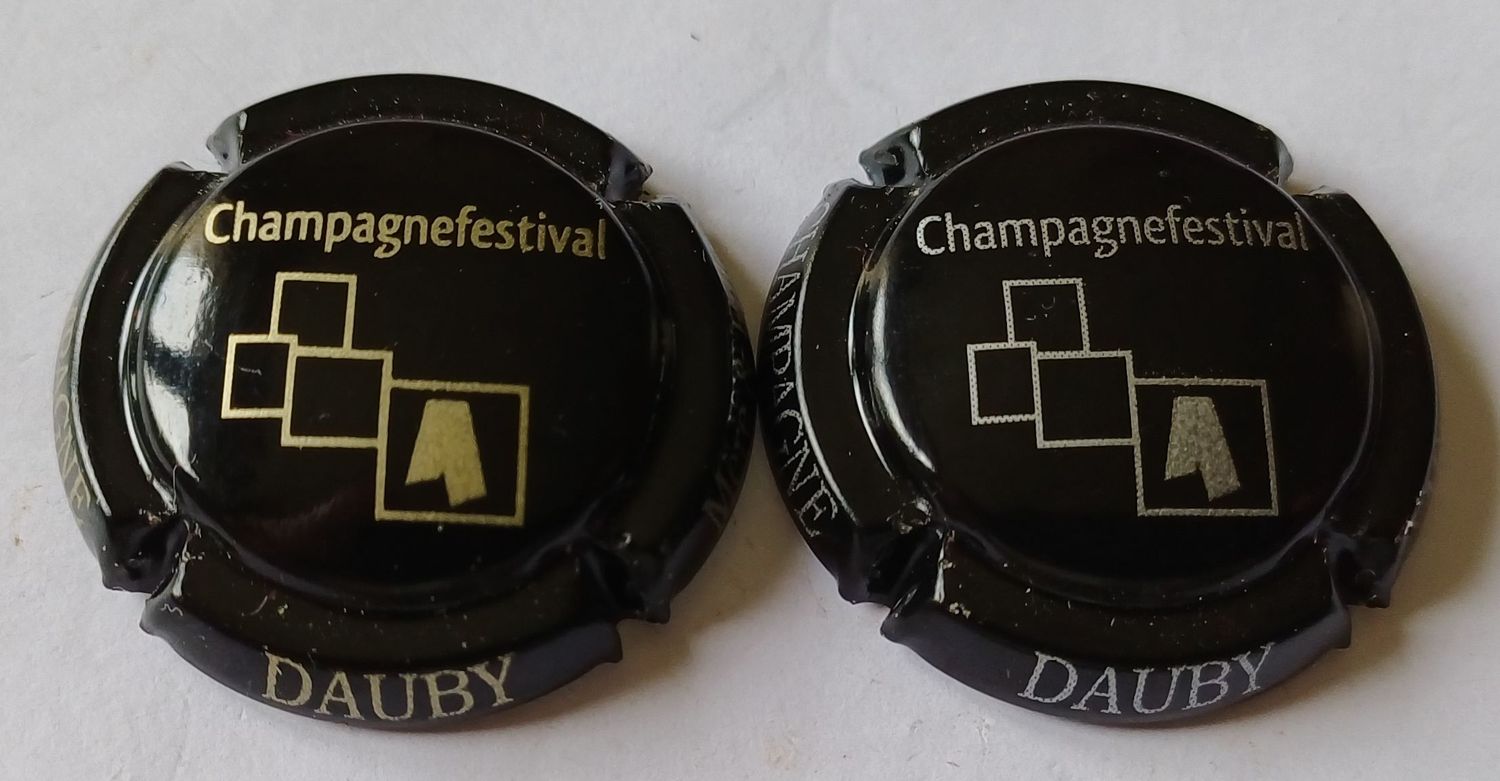 2 BELLES CAPSULES CHAMPAGNE DAUBY MERE ET FILLES REF N° 9 et 9a NEWS