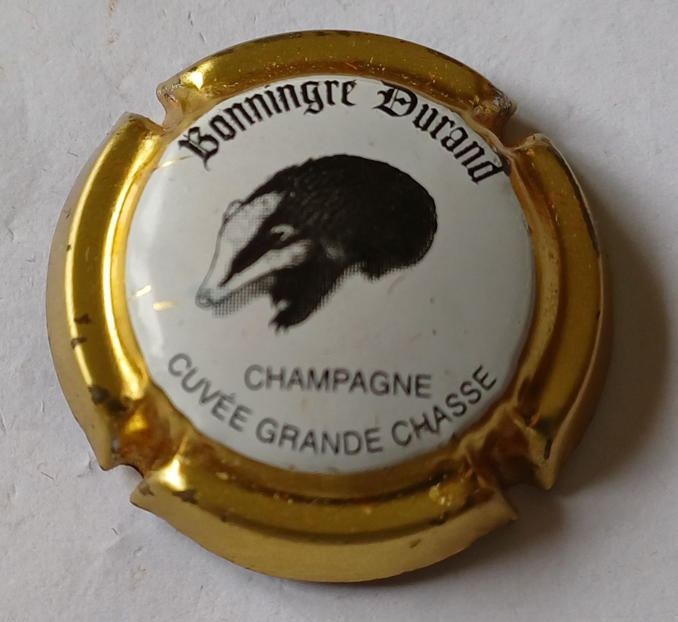 BELLE CAPSULE CHAMPAGNE BONNINGRE DURAND BLAIREAU OR REF N°24a NEWS