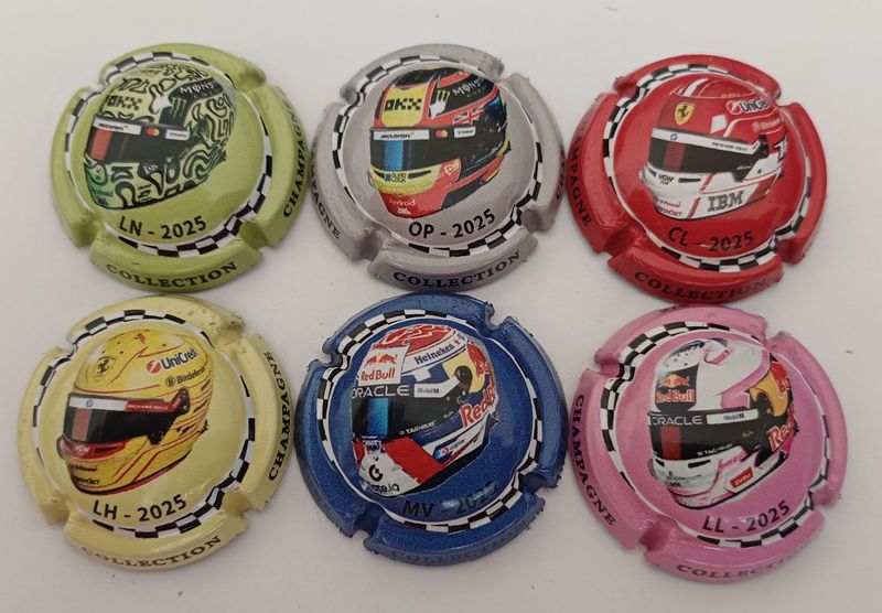 6 BELLES CAPSULES CHAMPAGNE GENERIQUE CASQUES MOTO 2025 NEWS