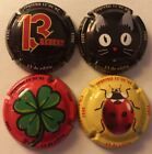 4 BELLES CAPSULES CHAMPAGNE COMTESSE LA FEE PORTE BONHEUR 180EX REF N°29 a 32 NEWS