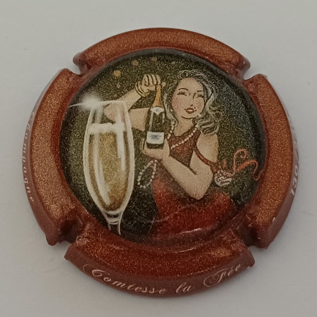 BELLE CAPSULE CHAMPAGNE COMTESSE LA FEE JOYEUSES FETES 240EX REF N°2b NEWS