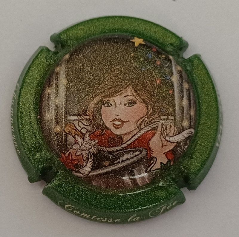 BELLE CAPSULE CHAMPAGNE COMTESSE LA FEE JOYEUSES FETES 240EX REF N°2a NEWS