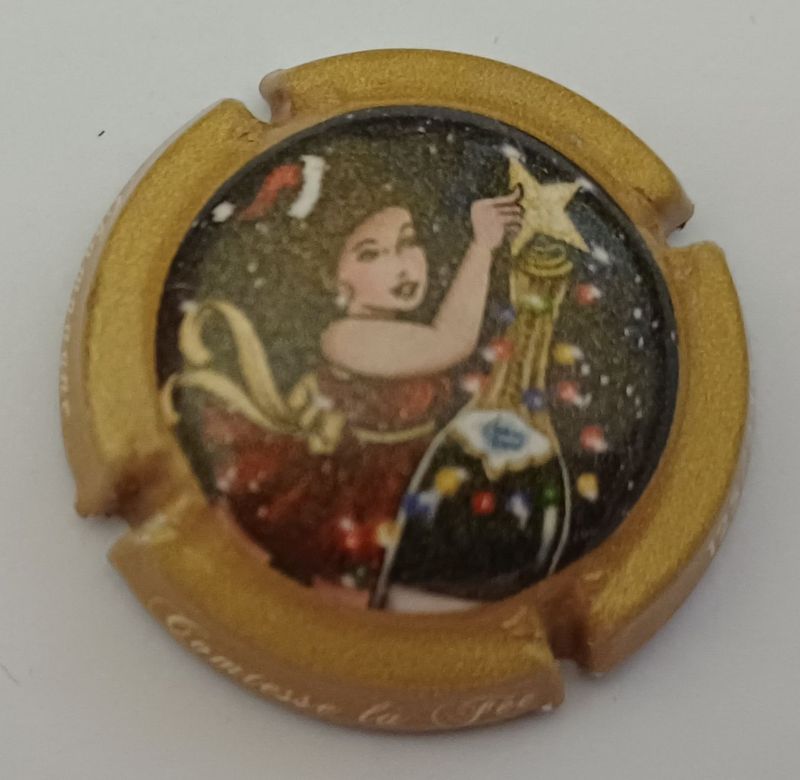 BELLE CAPSULE CHAMPAGNE COMTESSE LA FEE JOYEUSES FETES 240EX REF N°2c NEWS