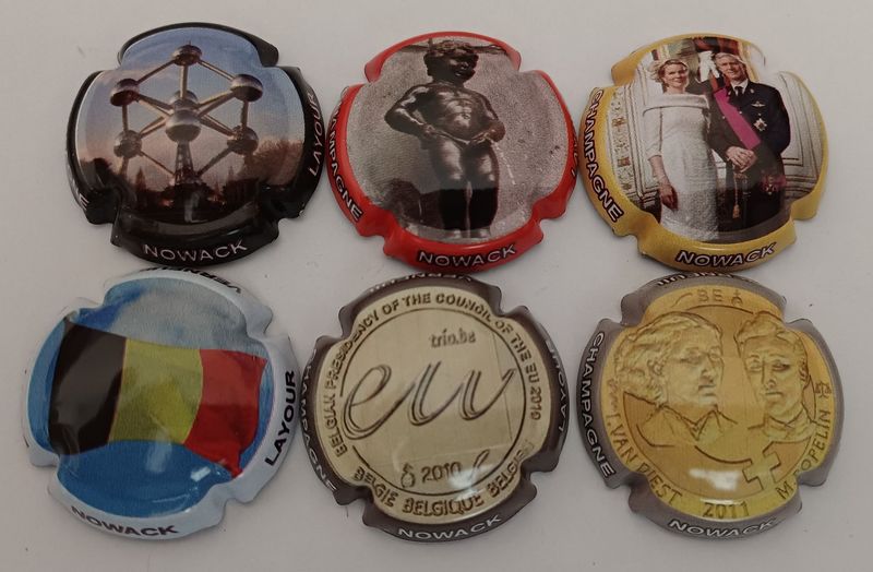 6 BELLES CAPSULES CHAMPAGNE NOWACK LAYOUR LA BELGIQUE REF N°12 a 12e NEWS 6 BELLES CAPSULES CHAMPAGNE NOWACK LAYOUR LA BELGIQUE REF N°12 a 12e NEWS