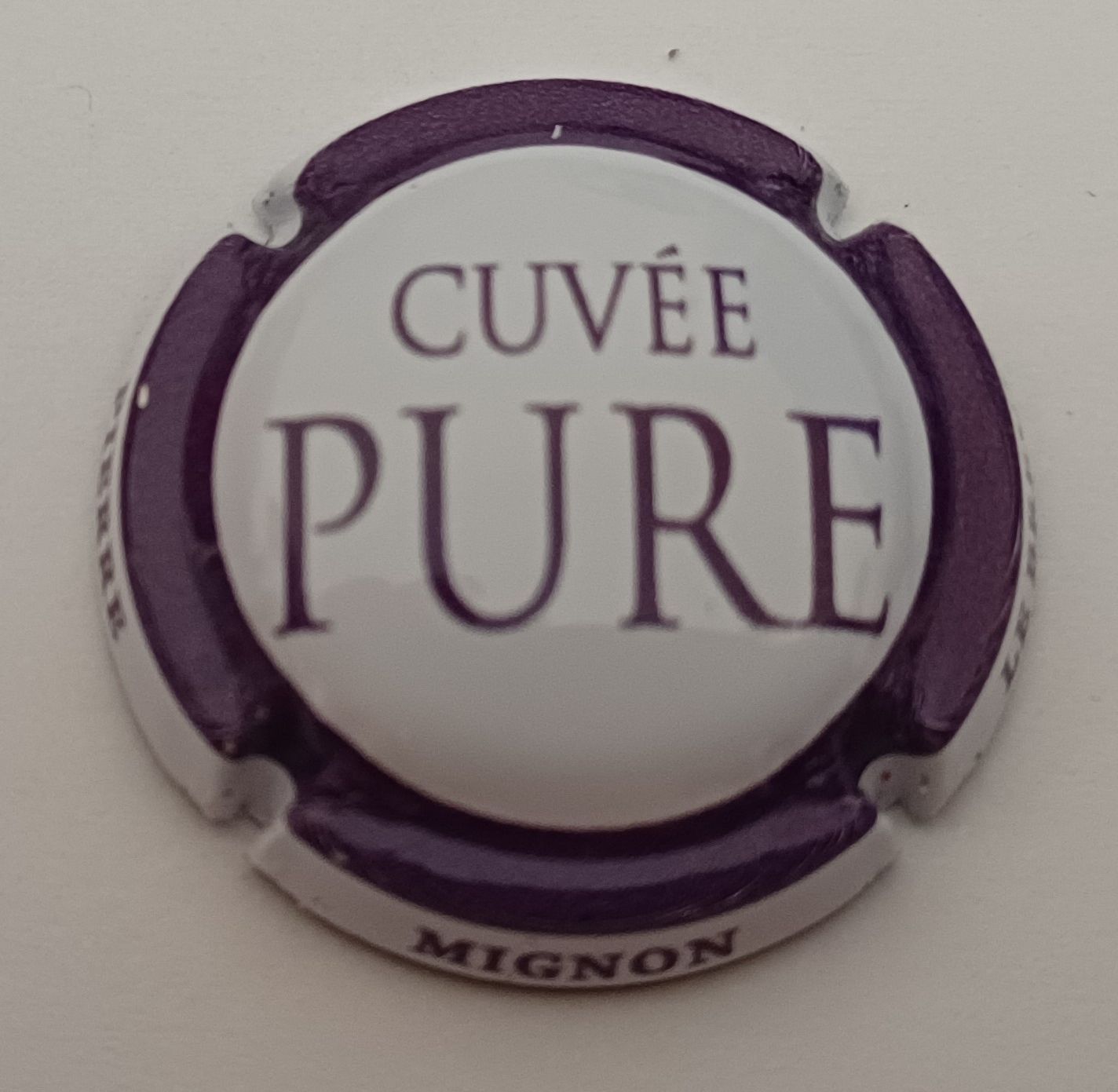 BELLE CAPSULE CHAMPAGNE PIERRE MIGNON CUVEE PURE REF N°269 NEWS