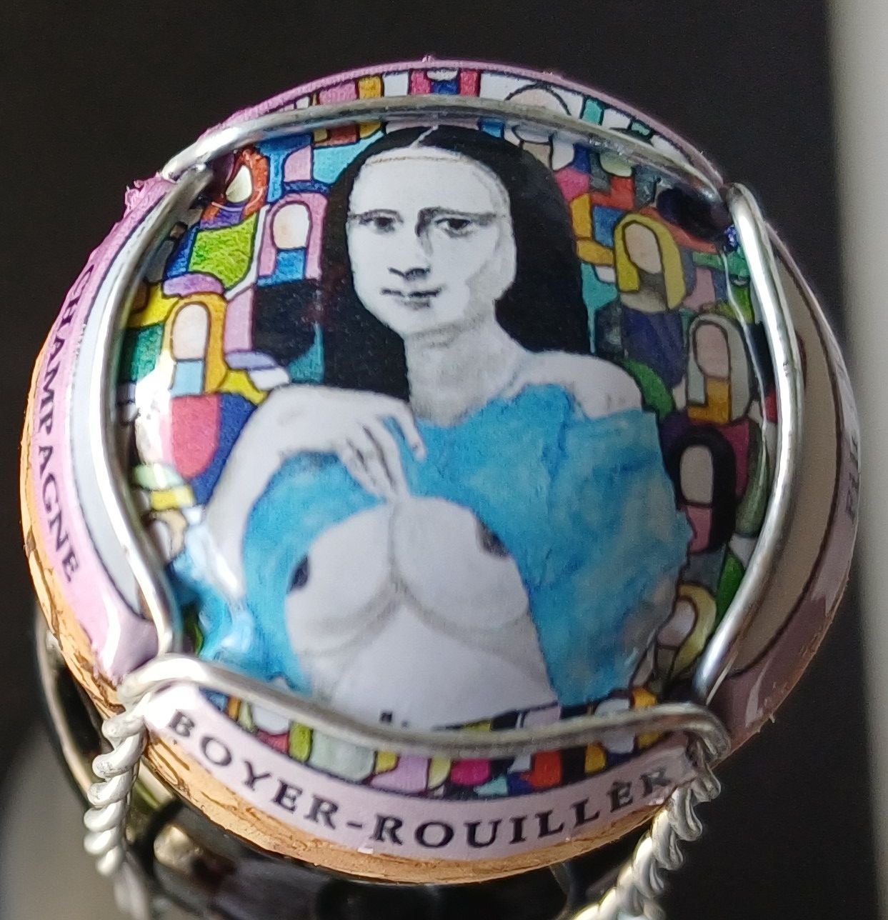 BELLE CAPSULE CHAMPAGNE BOYER ROULLIERE FILS JOCONDE ROSE REF N°14a NEWS