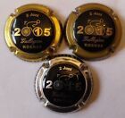 3 BELLES CAPSULES CHAMPAGNE POIROT et FILS GULLEGEM 2015 REF N°9b a 9d NEWS