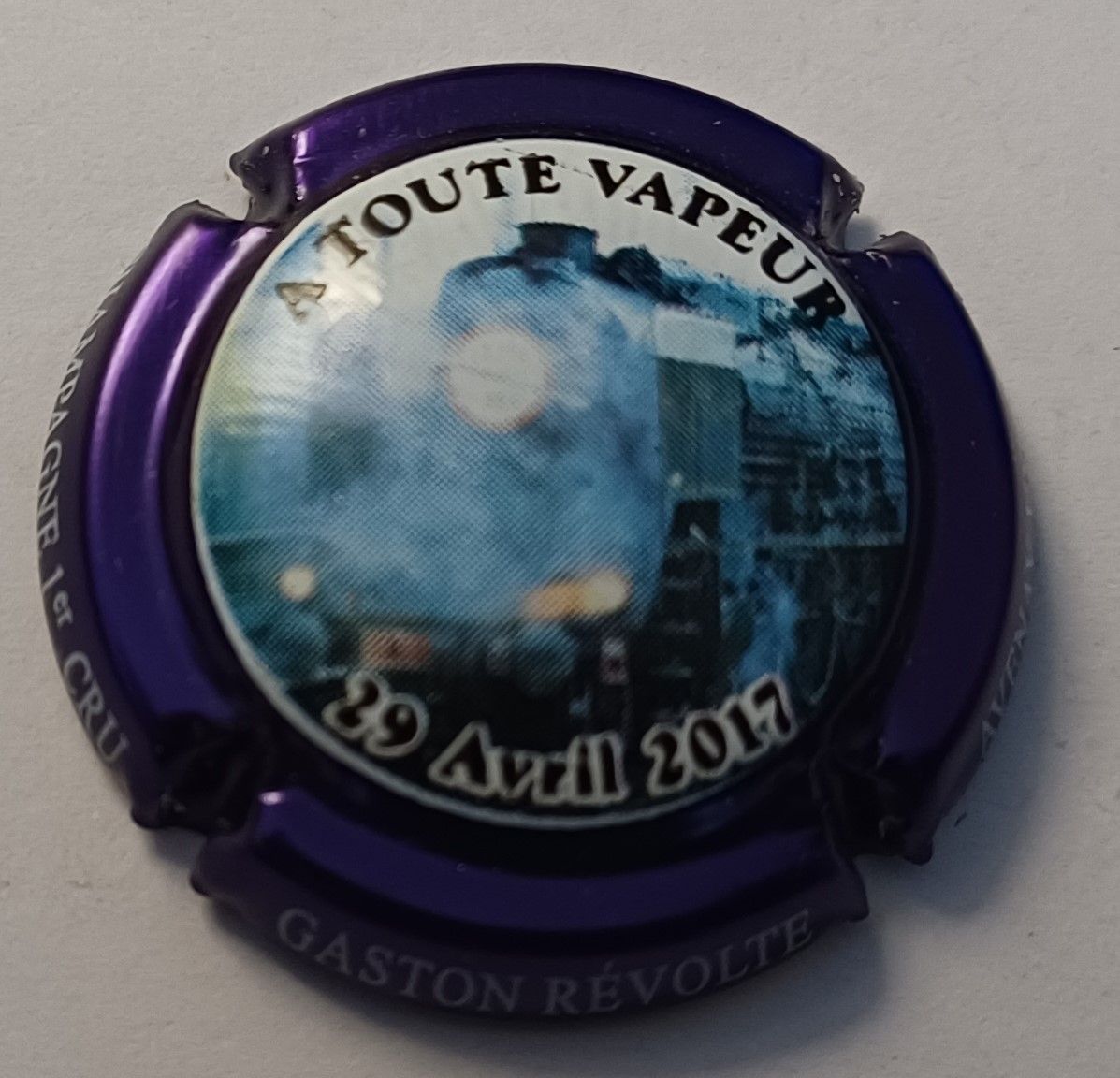 BELLE CAPSULE CHAMPAGNE REVOLTE GASTON A TOUTE VAPEUR REF N°20d NEWS