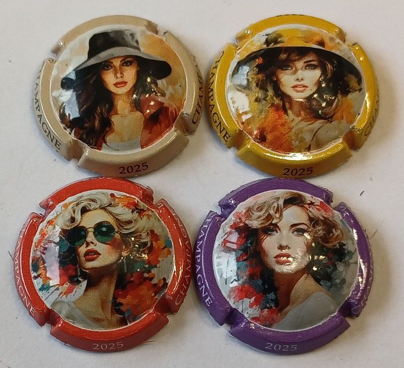 4 BELLES CAPSULES CHAMPAGNE GENERIQUE QUART FEMMES 2025 NEWS