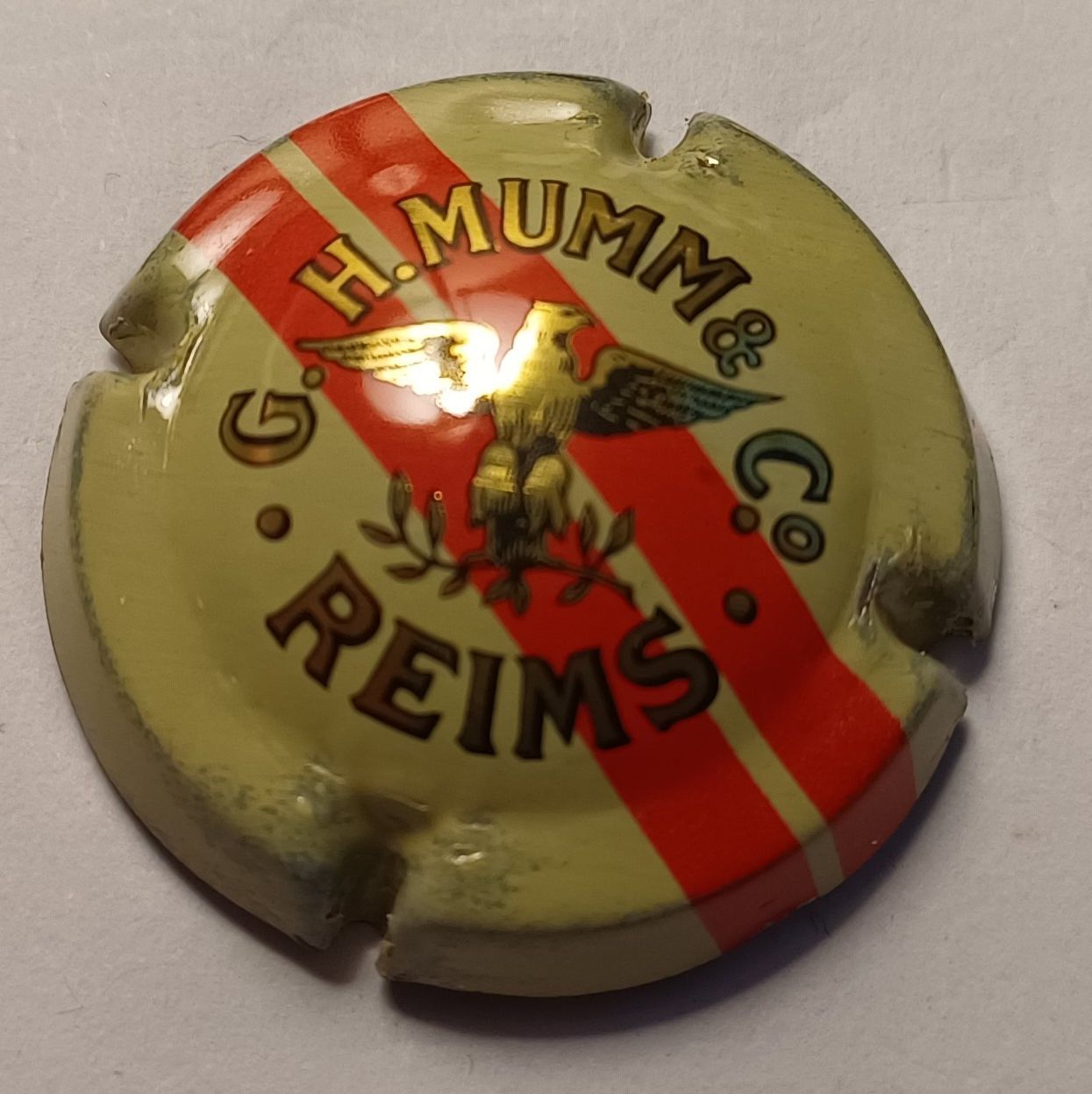 BELLE CAPSULE CHAMPAGNE MUMM G.H & CIE RÉF N°93a NEWS