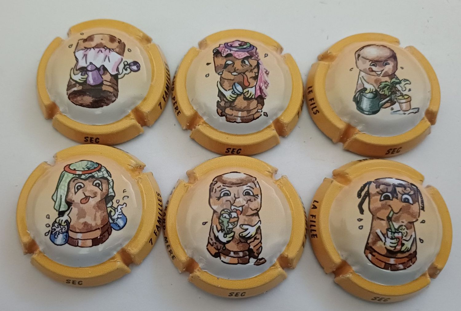 6 BELLES CAPSULES GENERIQUE PETIT BOUCHON FAMILLE SEC NEWS