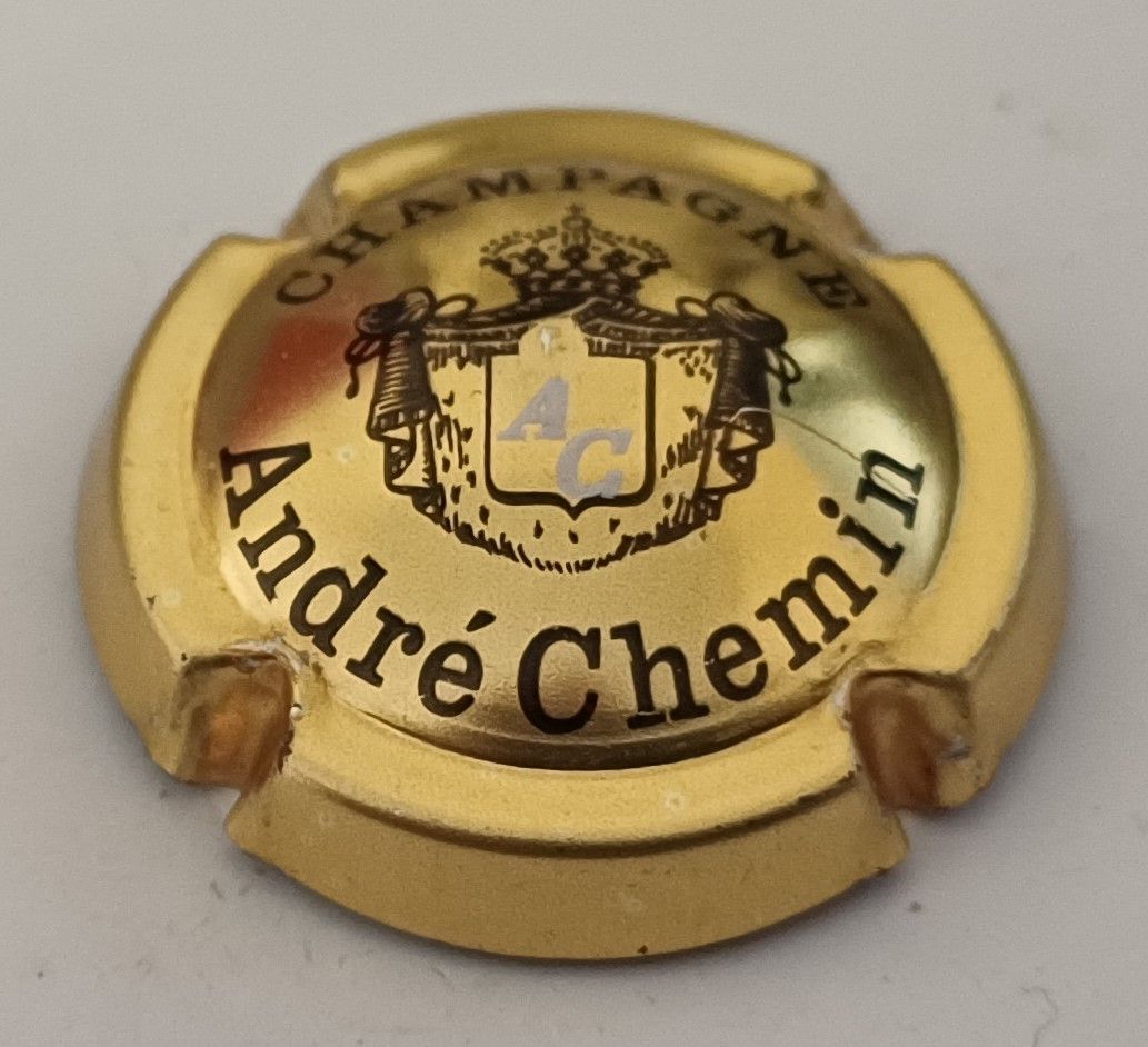 BELLE CAPSULE CHAMPAGNE ANDRE CHEMIN ESTAMPE REF N°2a NEWS