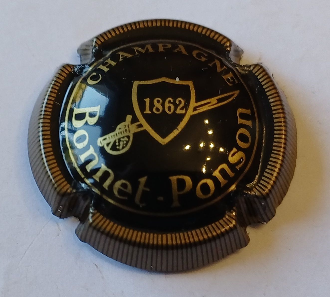 BELLE CAPSULE CHAMPAGNE BONNET PONSON STRIEE REF N°7 NEWS