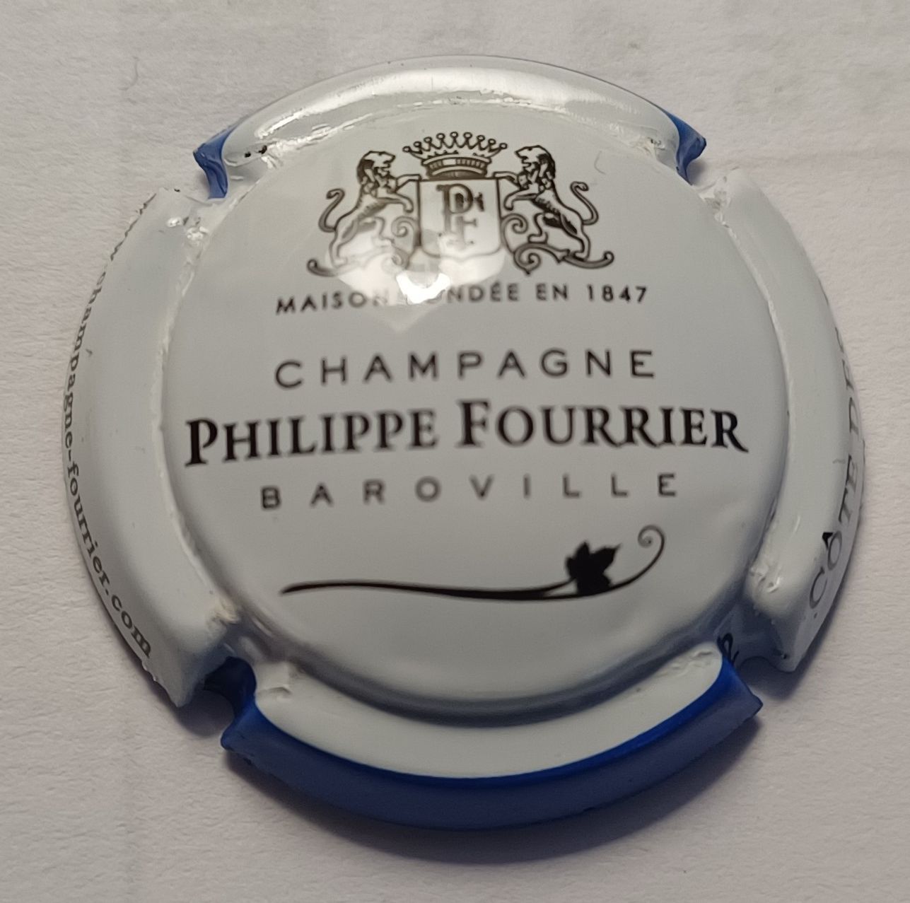 BELLE CAPSULE CHAMPAGNE PHILIPPE FOURRIER RÉF N°29a NEWS