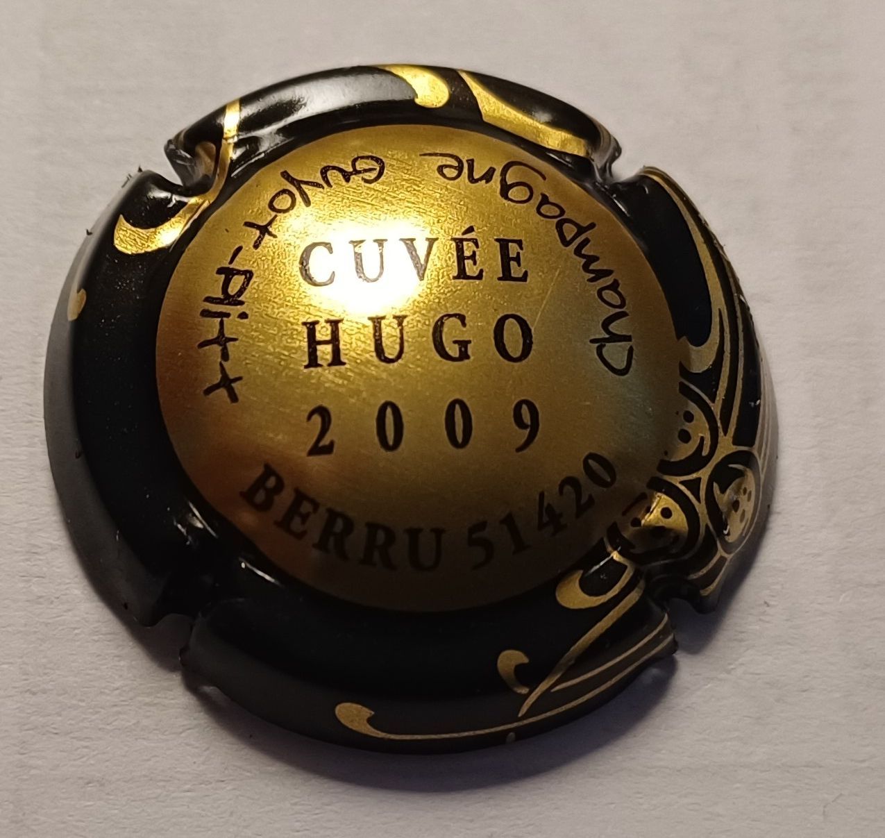 BELLE CAPSULE CHAMPAGNE GUYOT PLITT CUVEE HUGO 2009 REF N°6d NEWS