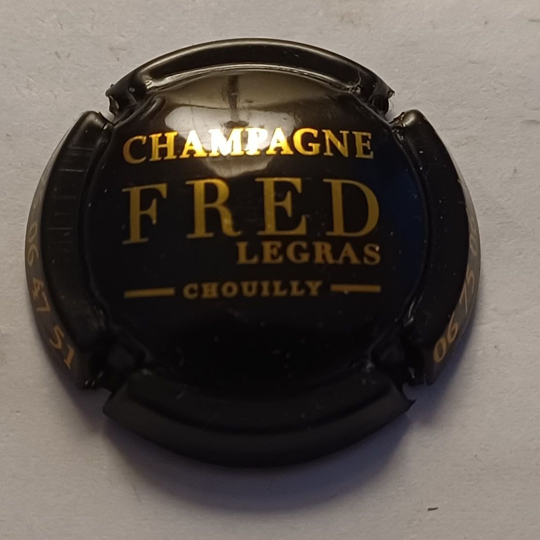 BELLE CAPSULE CHAMPAGNE LEGRAS FRED RÉF N°1 NEWS