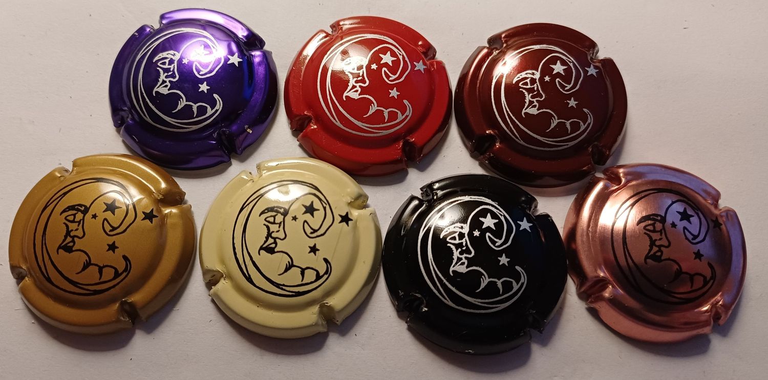 7 BELLES CAPSULES CHAMPAGNE GENERIQUE LUNE REF N°C13 NEWS