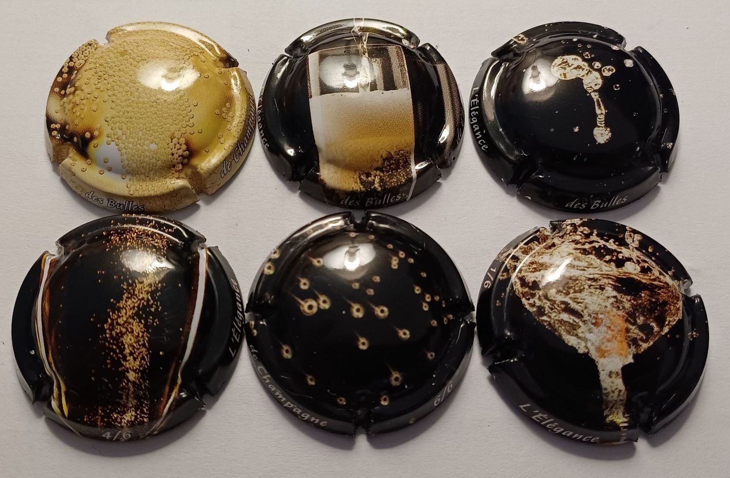 6 BELLES CAPSULES CHAMPAGNE GENERIQUE DES BULLES DE CHAMPAGNE 2025 NEWS