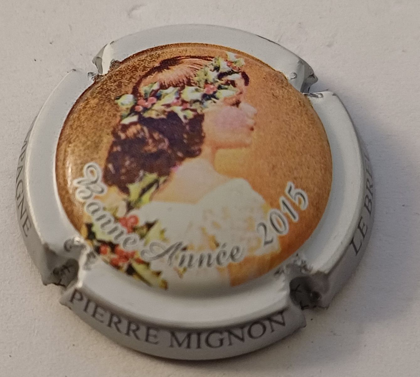 BELLE CAPSULE CHAMPAGNE PIERRE MIGNON BONNE ANNEE 2015 REF N°117b NEWS