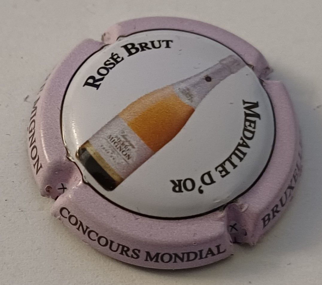 BELLE CAPSULE CHAMPAGNE PIERRE MIGNON ROSE BRUT REF N°188a NEWS