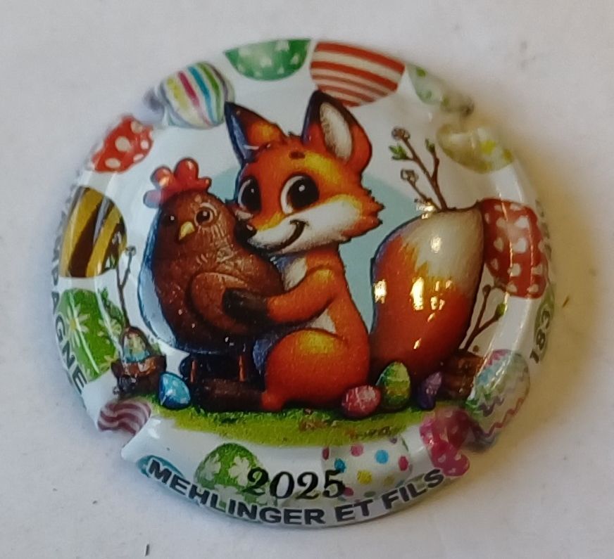 BELLE CAPSULE CHAMPAGNE MEHLINGER ET FILS PAQUES 2025 480EX REF N°42 NEWS