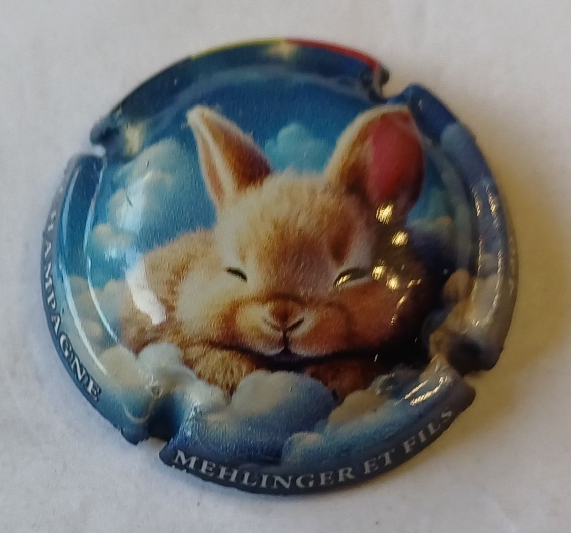 BELLE CAPSULE CHAMPAGNE MEHLINGER ET FILS PETIT LAPIN 2025 480EX REF N°A2a NEWS