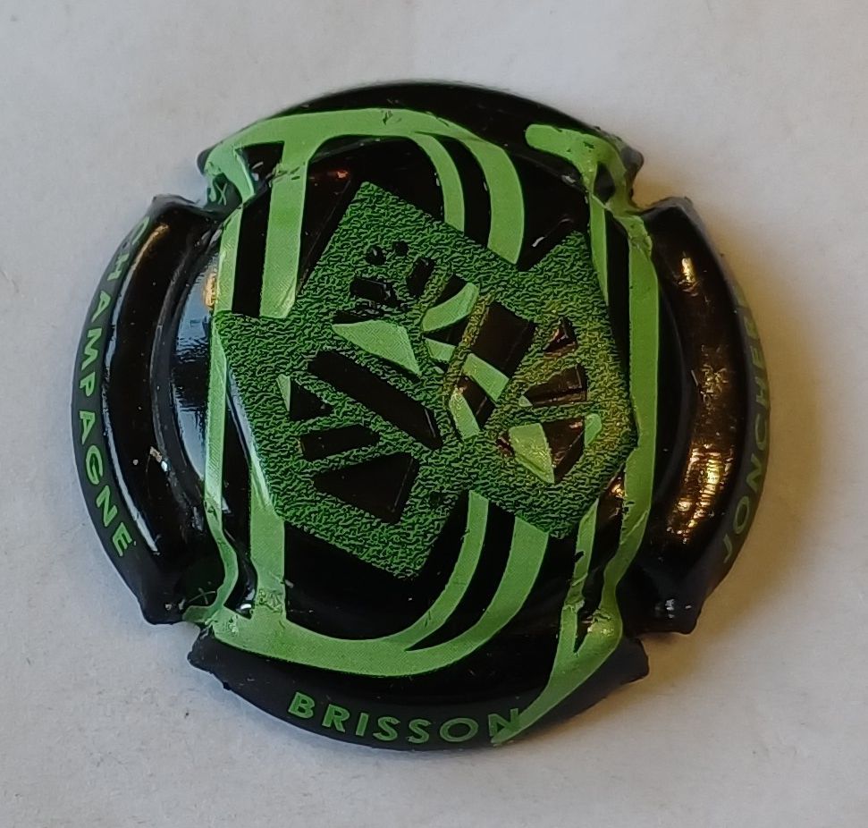 BELLE CAPSULE CHAMPAGNE BRISSON JONCHERE ESTAMPE FEUILLE REF N°115 NEWS