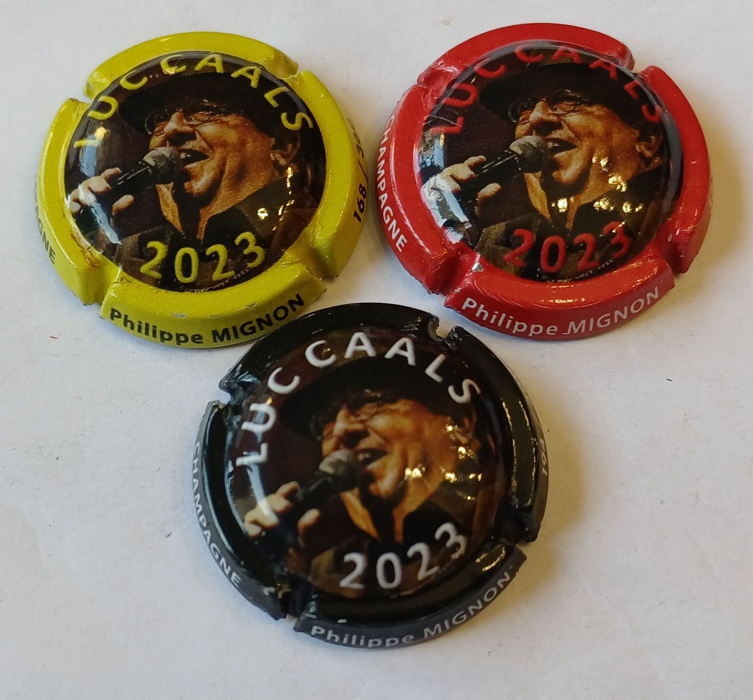 3 BELLES CAPSULES CHAMPAGNE MIGNON PHILIPPE LUC CAALS 2023 /360ex REF N°124c a 124e NEWS
