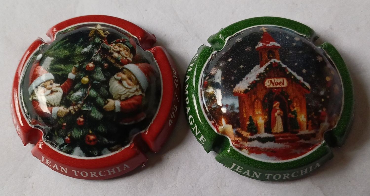 2 BELLES CAPSULES CHAMPAGNE TORCHIA JOYEUX NOEL 500EX 2025 NEWS