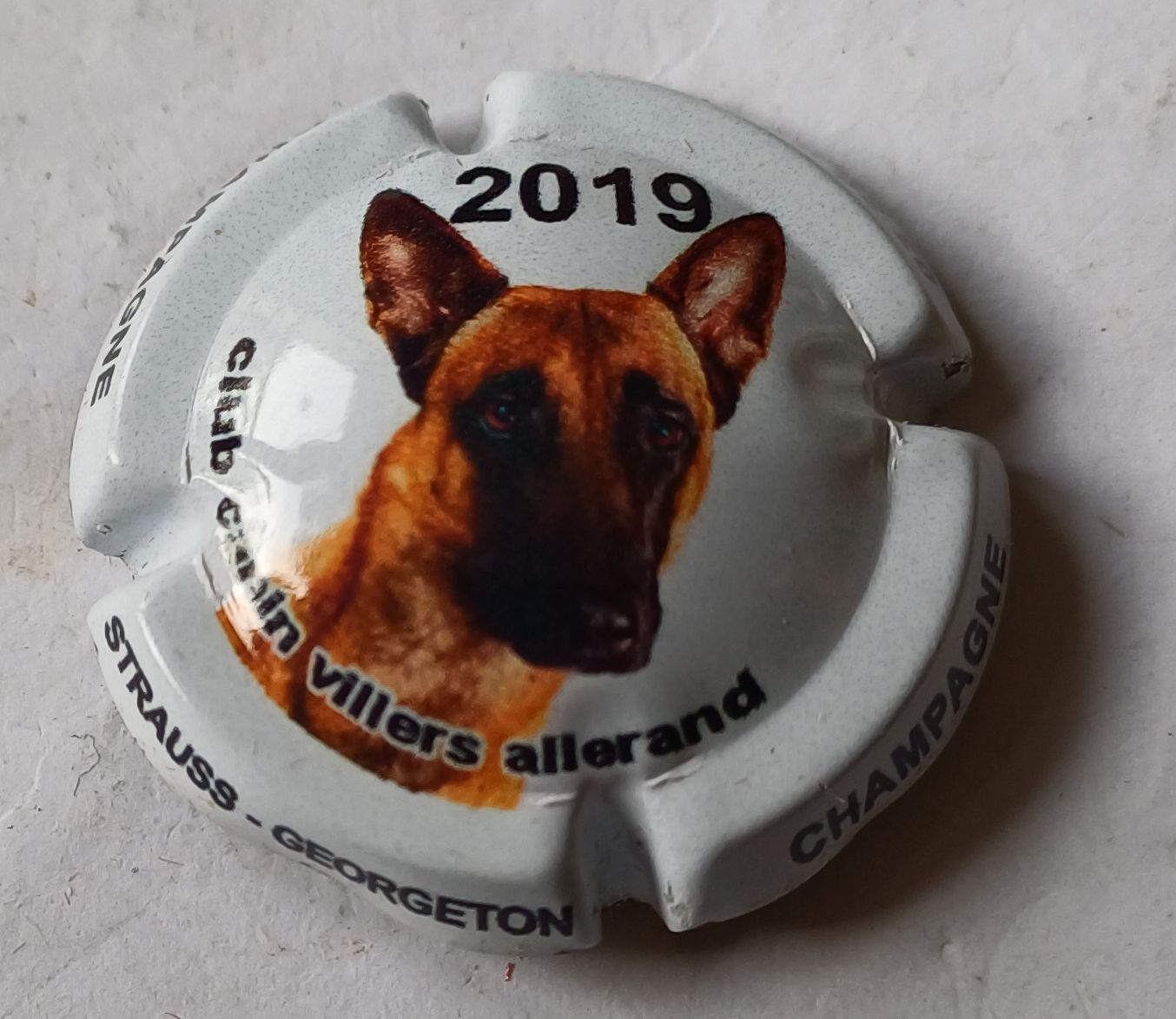 BELLE CAPSULE CHAMPAGNE STRAUSS GEORGETON CLUB CANIN 2019 REF N°29f NEWS