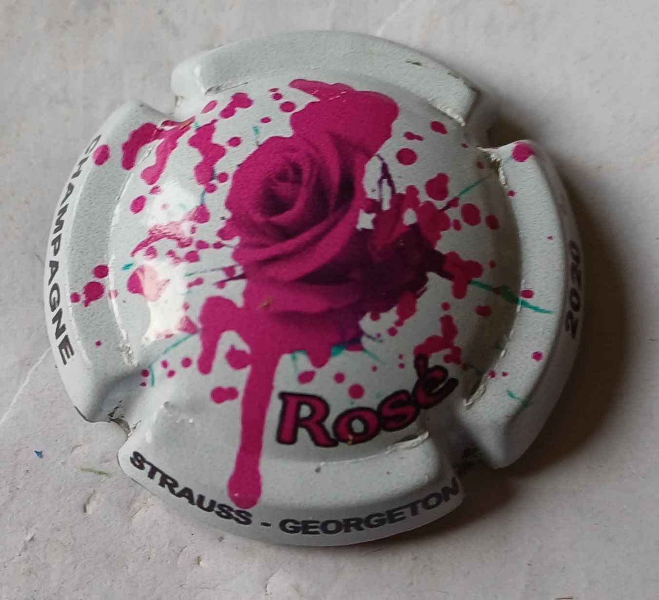 BELLE CAPSULE CHAMPAGNE STRAUSS GEORGETON ROSE 2020 REF N°56b NEWS