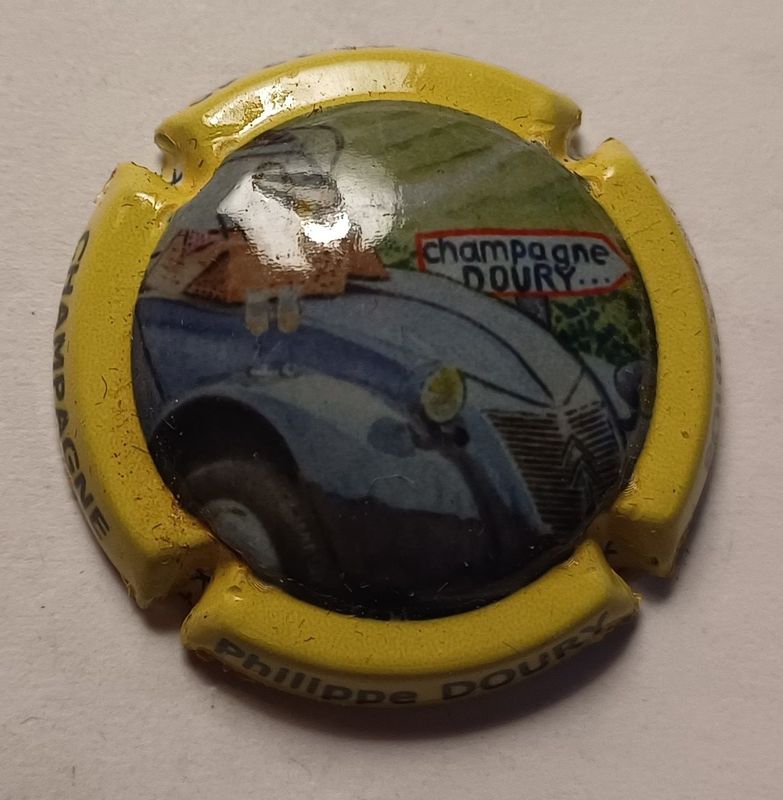 BELLE CAPSULE CHAMPAGNE DOURY PHILIPPE 2CV RÉF N°100a NEWS
