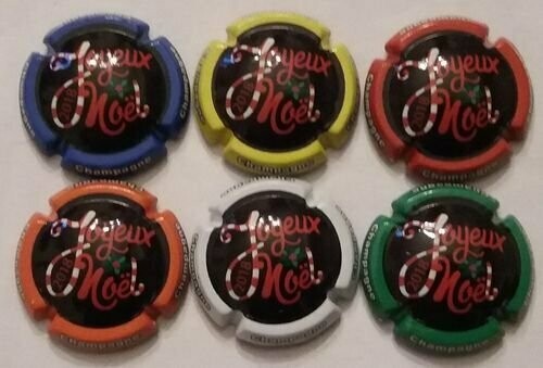 6 BELLES CAPSULES CHAMPAGNE GENERIQUE JOYEUX NOEL REF 1033 a 1033e NEWS 6 BELLES CAPSULES CHAMPAGNE GENERIQUE JOYEUX NOEL REF 1033 a 1033e NEWS