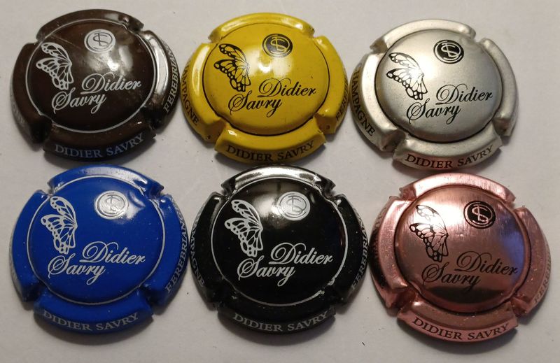 6 BELLES CAPSULES CHAMPAGNE SAVRY DIDIER REF N°26 a 26e NEWS 6 BELLES CAPSULES CHAMPAGNE SAVRY DIDIER REF N°26 a 26e NEWS