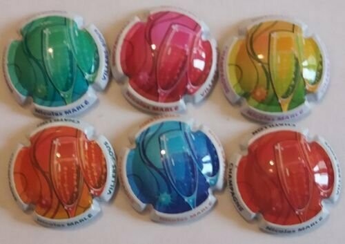 6 BELLES CAPSULES CHAMPAGNE MARLE NICOLAS REF N°3 a 3e NEWS