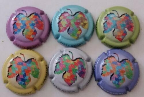 6 BELLES CAPSULES CHAMPAGNE CEZ PASCAL LES FEUILLES NEWS REF N° 3 a 3e NEWS