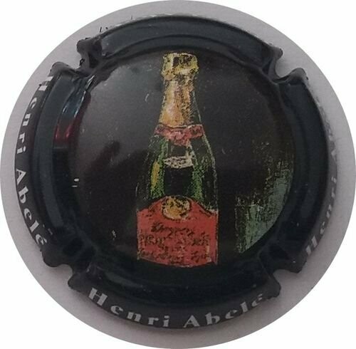 BELLE CAPSULE CHAMPAGNE ABELE HENRI écriture blanche REF N°3 NEWS