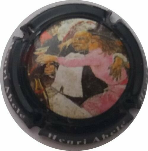 BELLE CAPSULE CHAMPAGNE ABELE HENRI écriture blanche REF N°4 NEWS