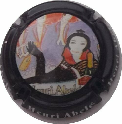 BELLE CAPSULE CHAMPAGNE ABELE HENRI écriture blanche REF N°9 NEWS