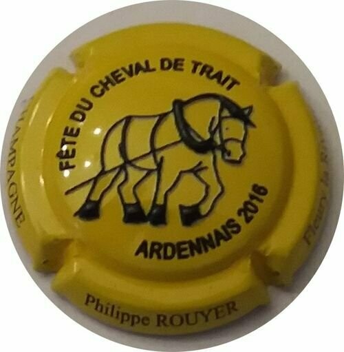 BELLE CAPSULE CHAMPAGNE ROUYER PHILIPPE FETE DU CHEVAL DE TRAIT 2016 600EX REF 59 NEWS