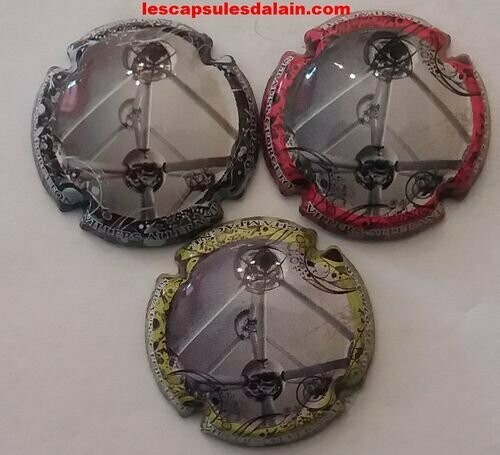 3 BELLES CAPSULES CHAMPAGNE STRAUSS GEORGETON ATOMIUM RÉF N°14 a 14b NEWS